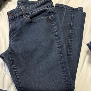 LOFT Dark Blue Skinny Jeans